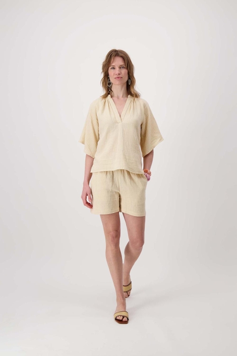 Zusss beige dames korte broek | Model