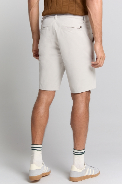 NO-EXCESS beige heren korte broek | Model achteraanzicht