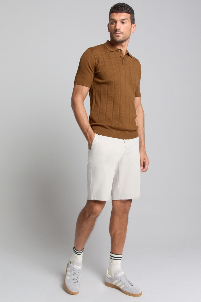 NO-EXCESS beige heren korte broek | Model