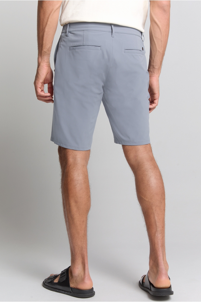 NO-EXCESS blauwe heren korte broek | Model achteraanzicht