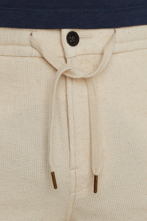 Cast Iron beige heren korte broek | Close up