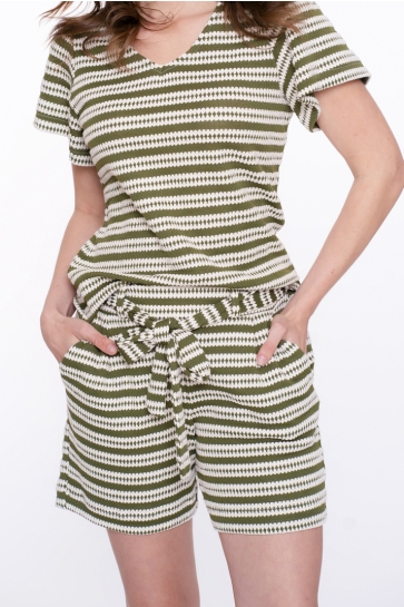 Geisha Korte broek GESTRUCTUREERDE KORTE BROEK 51400 20 Sand/Khaki