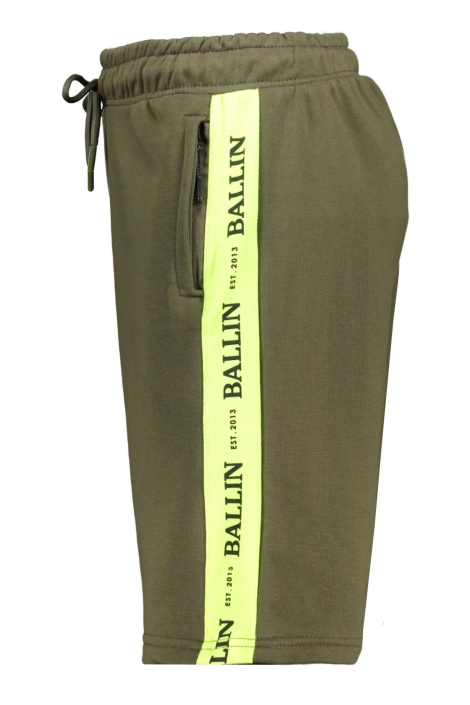 Ballin groene heren korte broek | Zijaanzicht