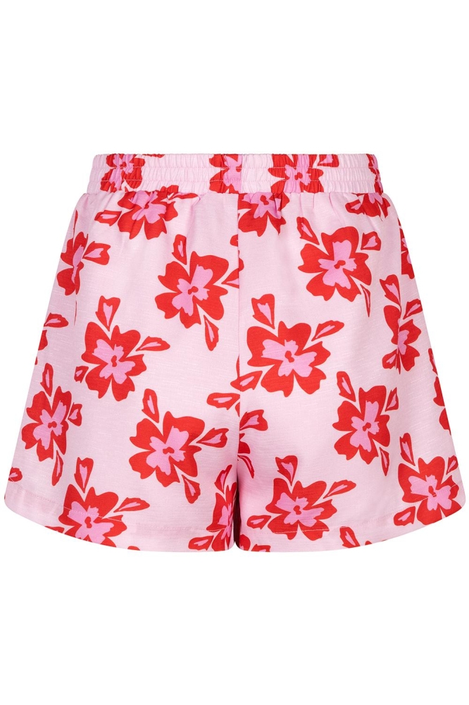 Ydence roze dames korte broek | Achteraanzicht