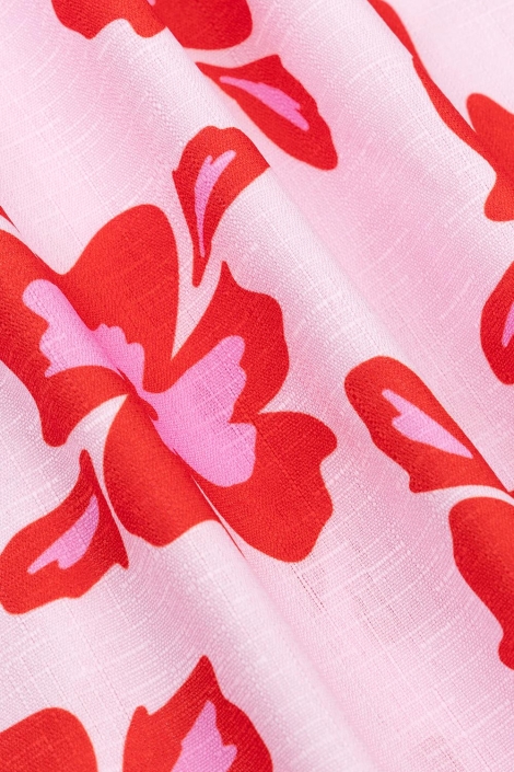 Ydence roze dames korte broek | Kleurstaal