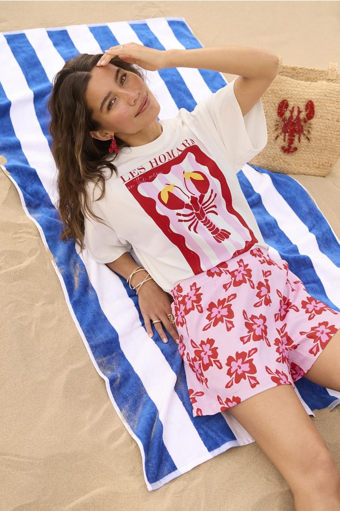 Ydence roze dames korte broek | Sfeerbeeld, In situatie