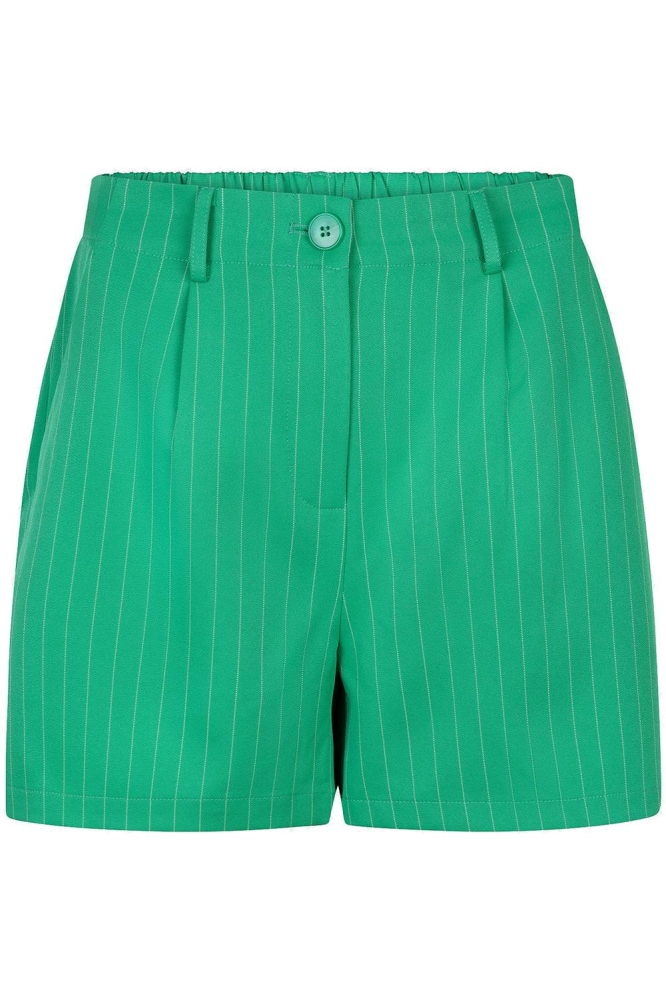 Ydence groene dames korte broek | Vooraanzicht