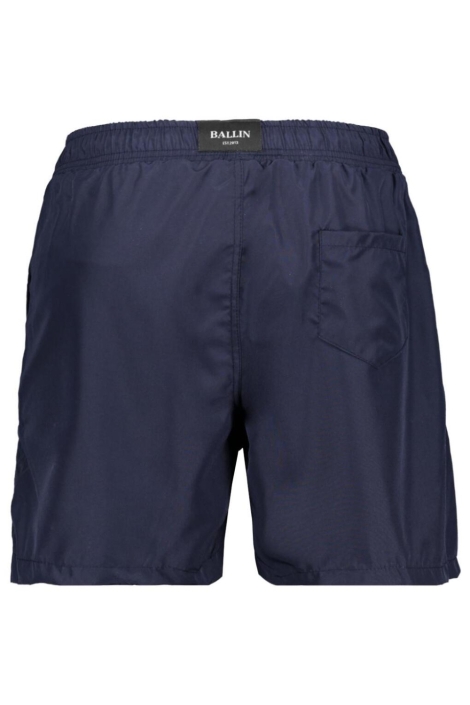 Ballin blauwe heren korte broek | Achteraanzicht