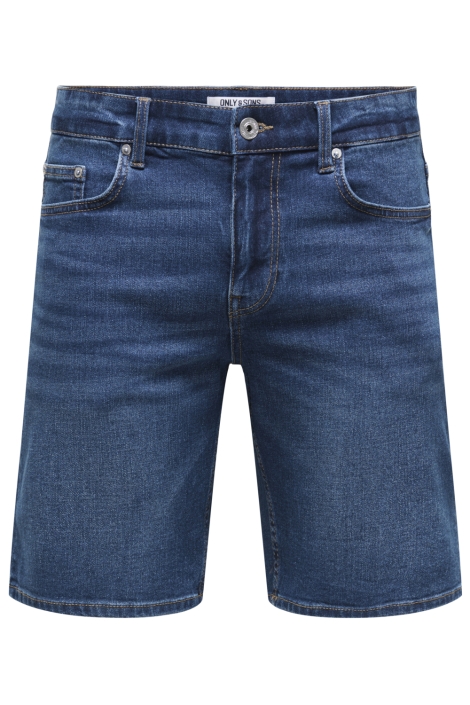 Only & Sons blauwe heren korte broek | Vooraanzicht