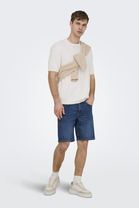 Only & Sons blauwe heren korte broek | Model