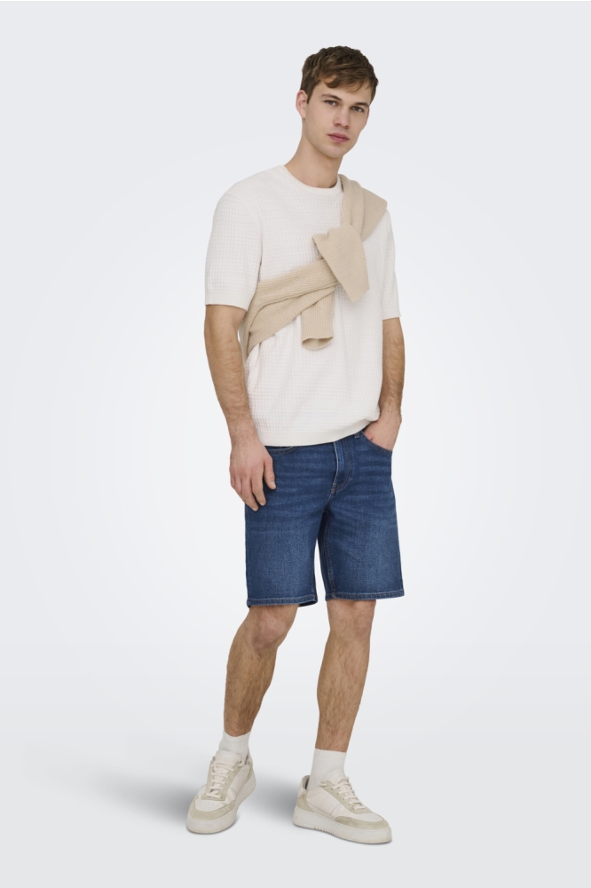 Only & Sons blauwe heren korte broek | Model