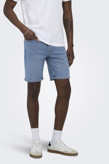 Only & Sons Korte broek ONSWEFT BOX PIM DNM SHORTS VD 22036948 LIGHT BLUE DENIM