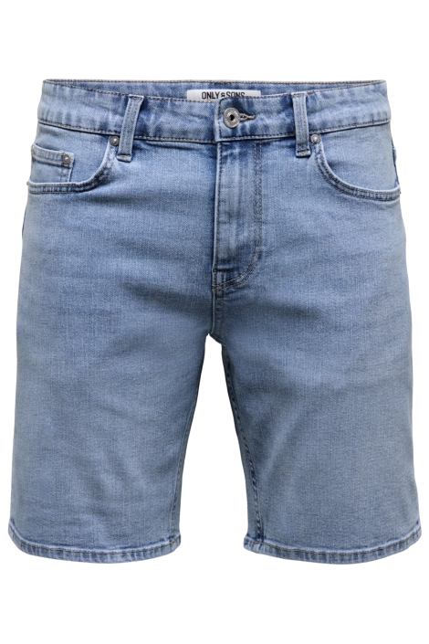 Only & Sons blauwe heren korte broek | Vooraanzicht
