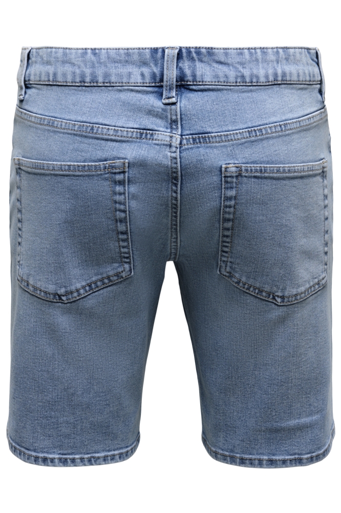 Only & Sons blauwe heren korte broek | Achteraanzicht
