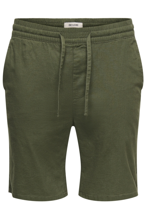 Only & Sons groene heren korte broek | Vooraanzicht
