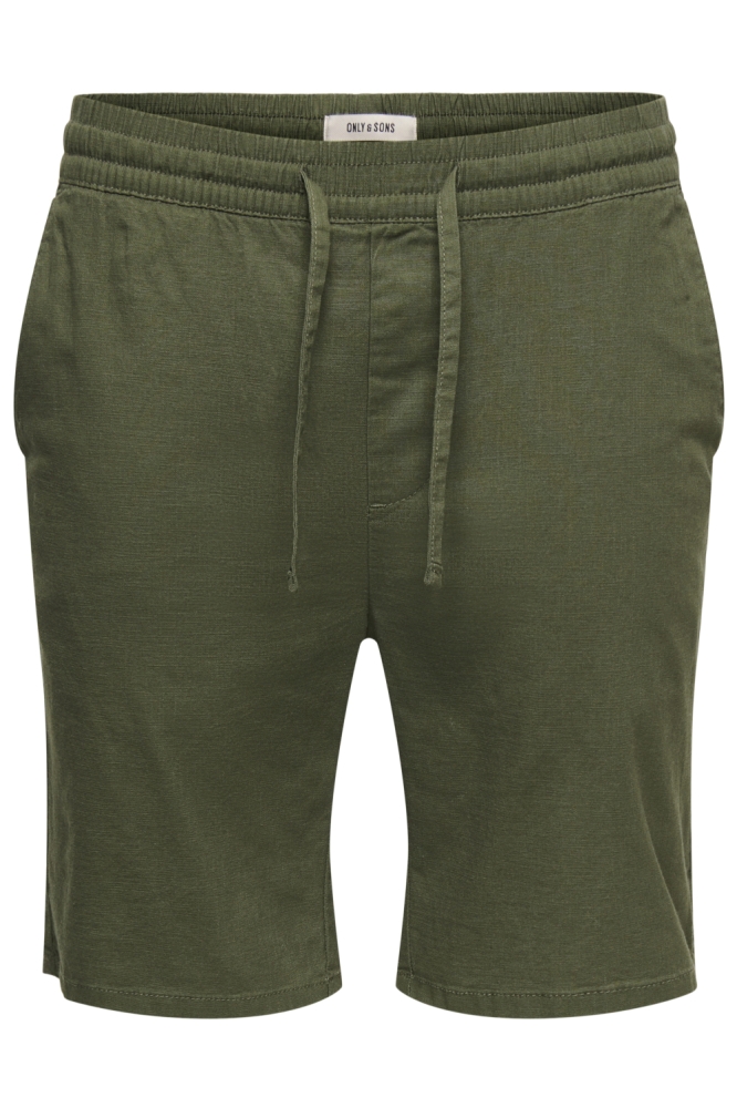 Only & Sons groene heren korte broek | Vooraanzicht