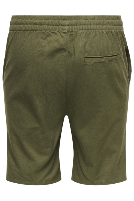 Only & Sons groene heren korte broek | Achteraanzicht