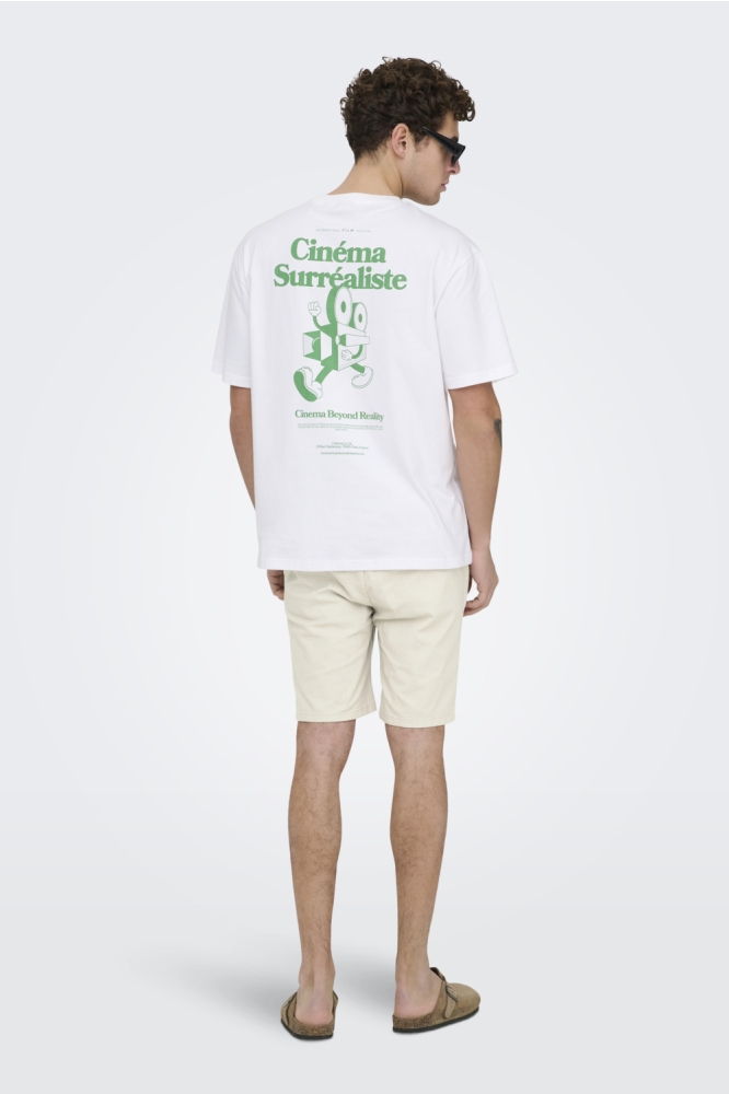 Only & Sons beige heren korte broek | 