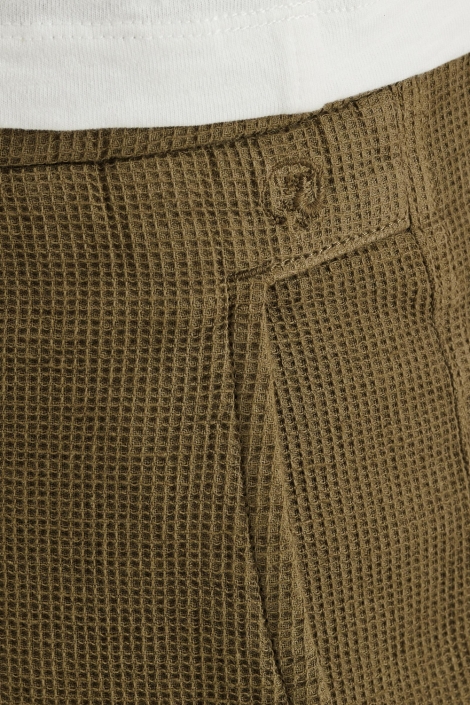 Cast Iron groene heren korte broek | Close up