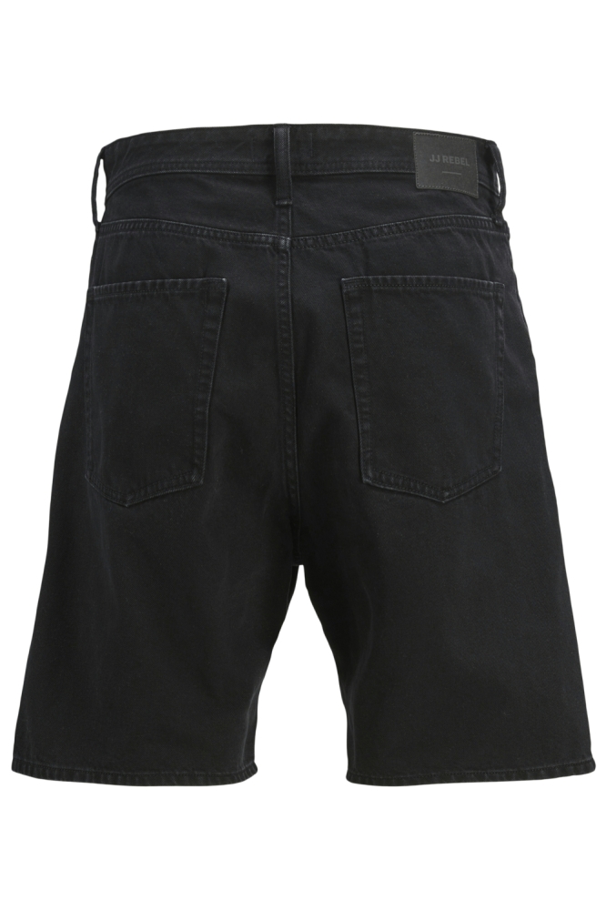 JJ Rebel zwarte heren korte broek | Achteraanzicht
