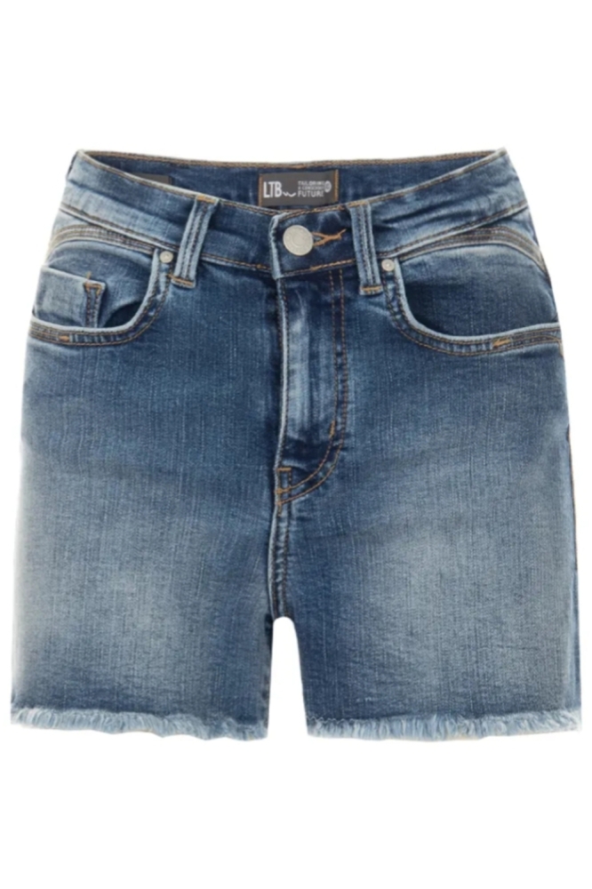 LTB blauwe dames korte broek | Vooraanzicht