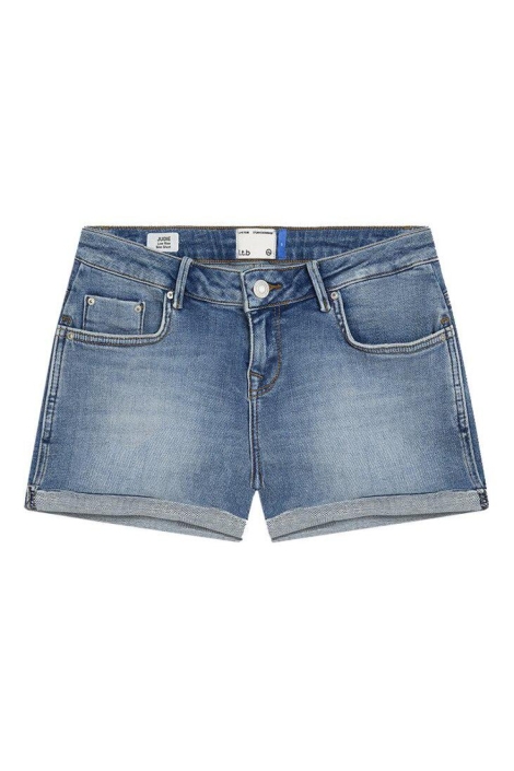 LTB blauwe dames korte broek | Vooraanzicht