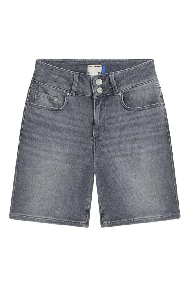 LTB grijze dames korte broek | Vooraanzicht