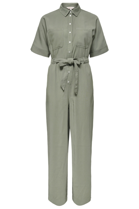 Only groene dames jumpsuit | Vooraanzicht