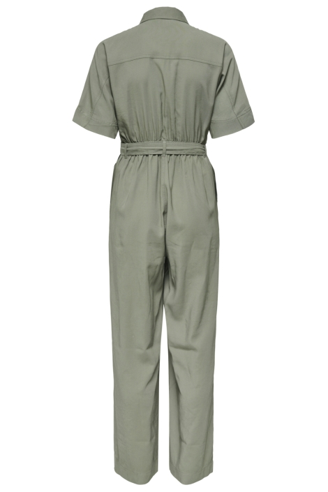 Only groene dames jumpsuit | Achteraanzicht
