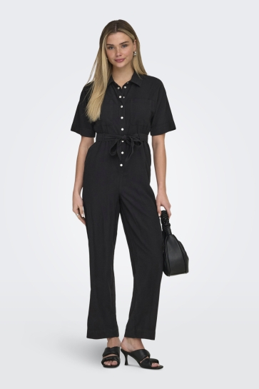 Only Broek ONLARIS LIFE SS JUMPSUIT WVN CC 15364151 BLACK