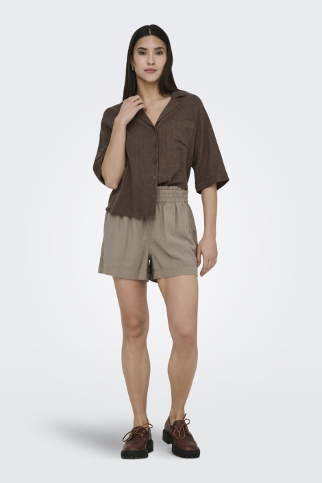 Only taupe dames korte broek | Model