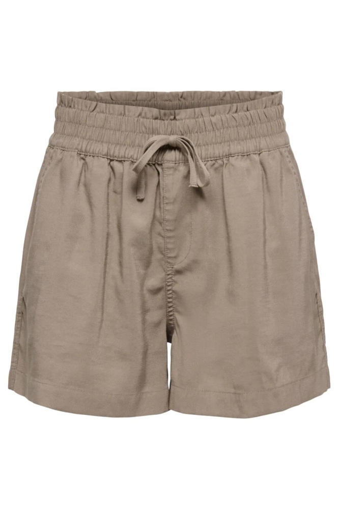 Only taupe dames korte broek | Vooraanzicht