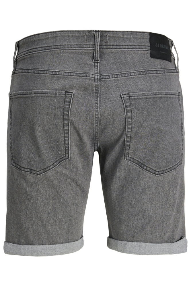 JJ Rebel grijze heren korte broek | Achteraanzicht