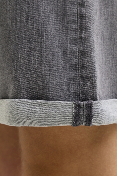 JJ Rebel grijze heren korte broek | Close up