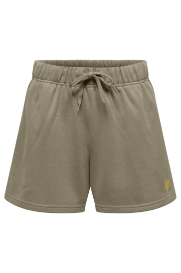 Only Korte broek ONLELANOR SWEAT SHORTS UB SWT OUTLE 15366444 Mermaid/Gold glitter heart