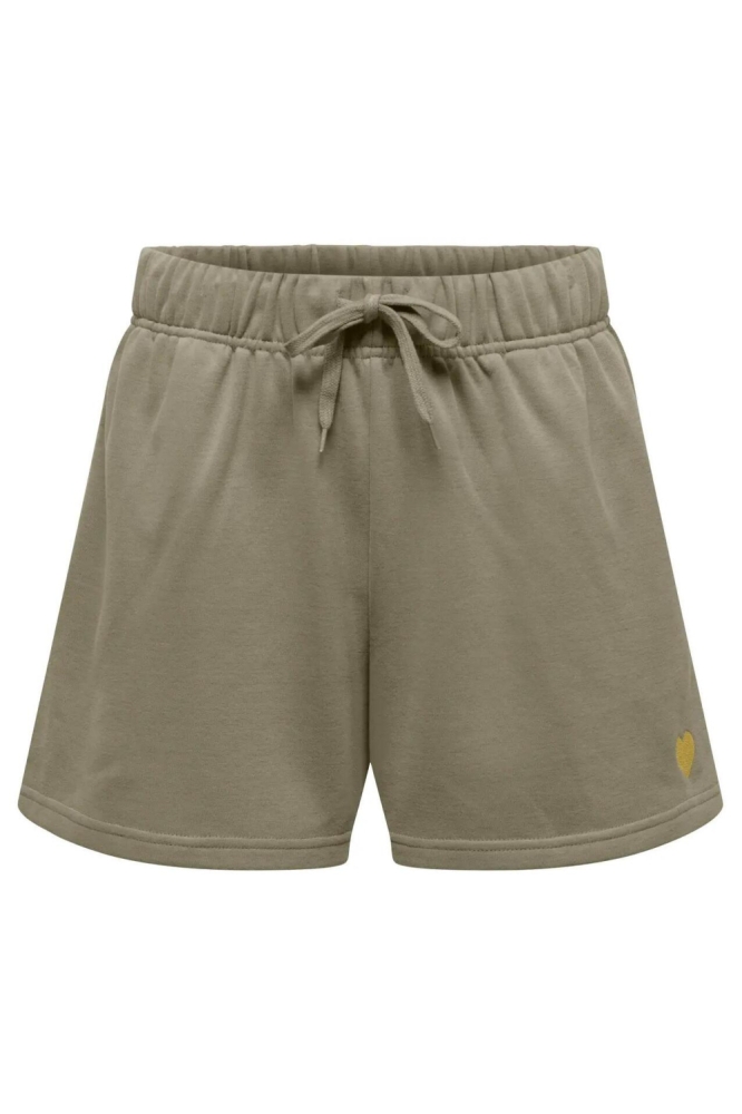 Only groene dames korte broek | Vooraanzicht