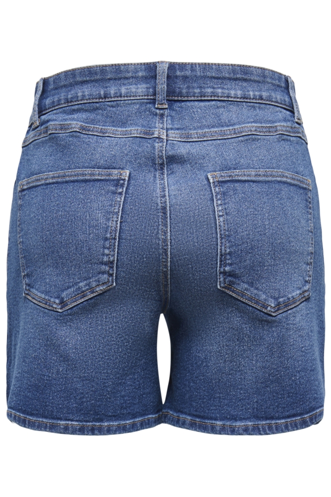 Only blauwe dames korte broek | Achteraanzicht