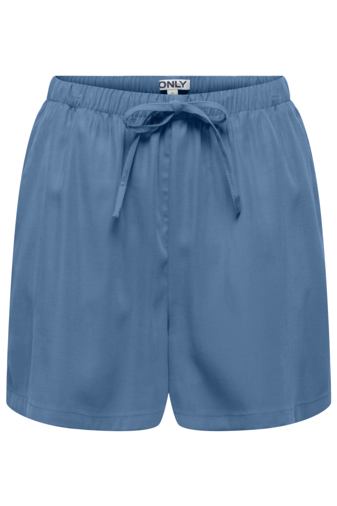 Only blauwe dames korte broek | Vooraanzicht