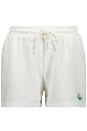 Only Korte broek ONLMINNA SWEAT SHORTS CS PR SWT 15378312 Cloud Dancer/Only badge