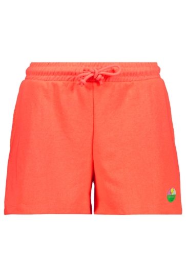 Only Korte broek ONLMINNA SWEAT SHORTS CS PR SWT 15378312 Fiery Coral/Only badge