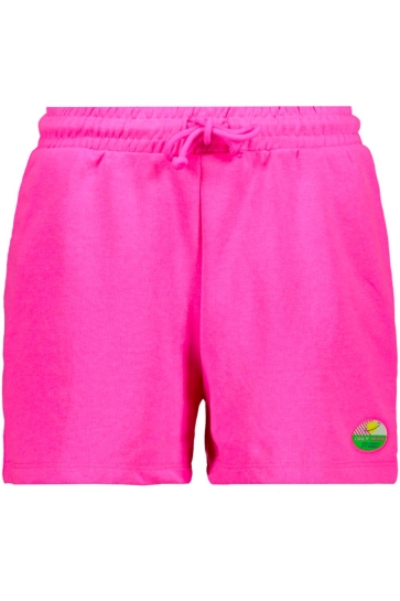 Only Broek ONLMINNA SWEAT SHORTS CS PR SWT 15378312 Knockout Pink/Only badge