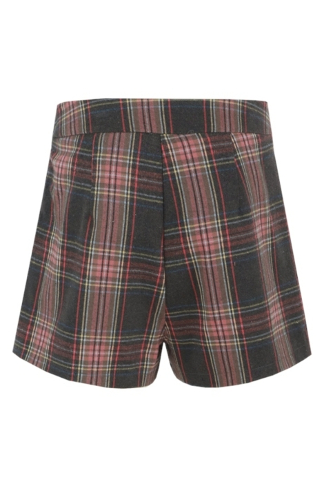 Fluresk grijze dames korte broek | Achteraanzicht