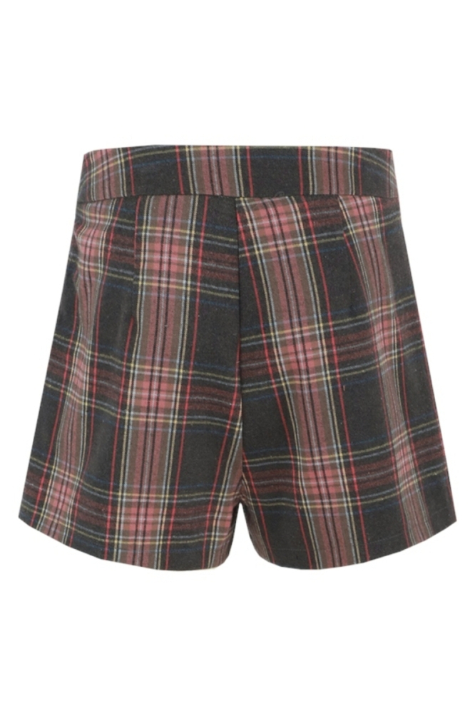 Fluresk grijze dames korte broek | Achteraanzicht