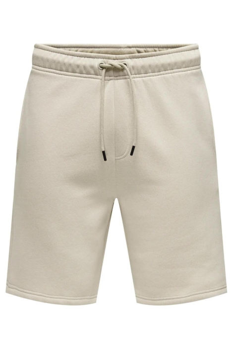 Only & Sons beige heren korte broek | Vooraanzicht