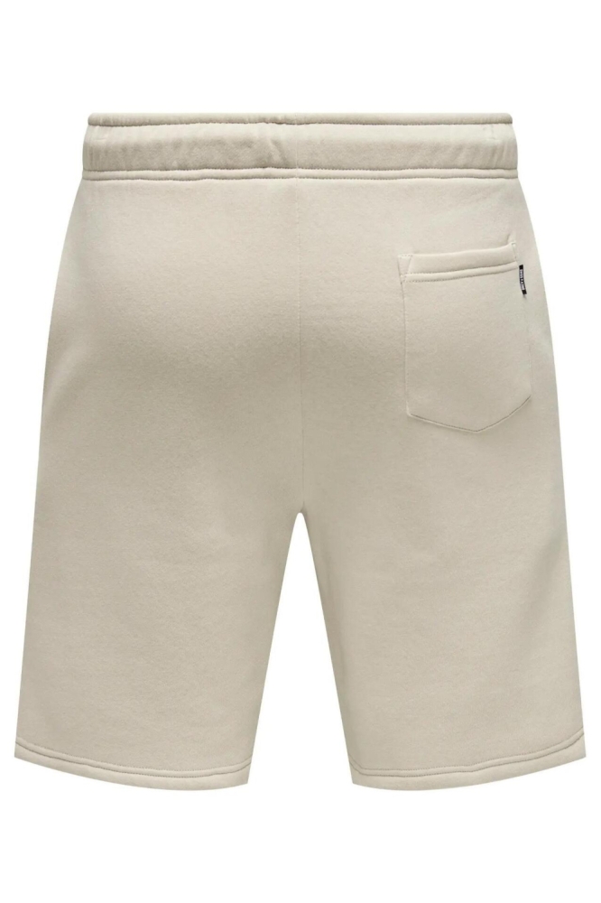 Only & Sons beige heren korte broek | Achteraanzicht