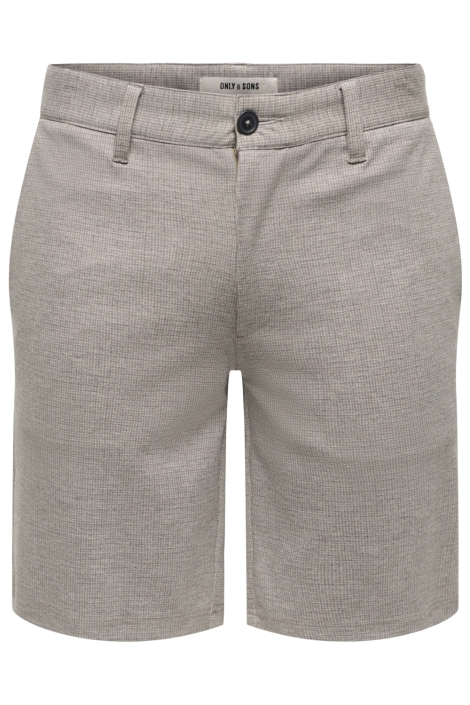Only & Sons grijze heren korte broek | Vooraanzicht