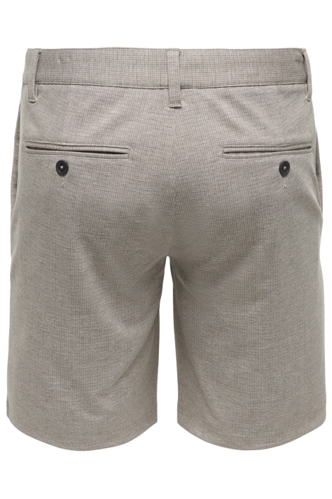 Only & Sons grijze heren korte broek | Achteraanzicht