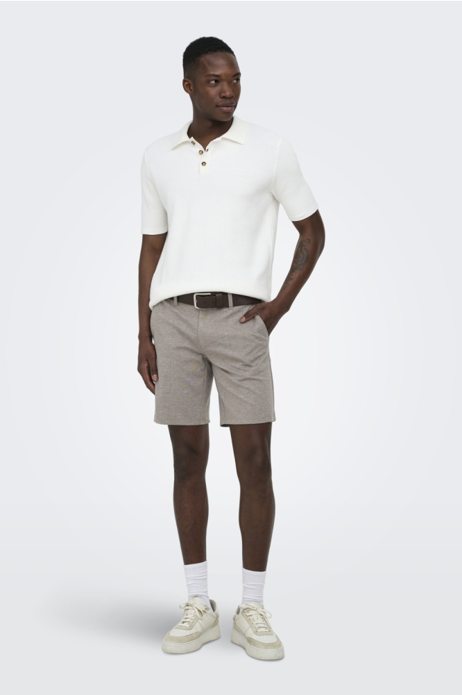 Only & Sons grijze heren korte broek | Model