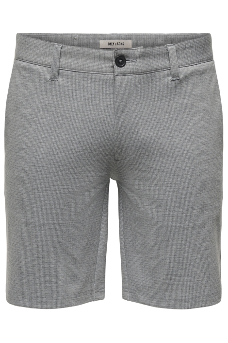 Only & Sons grijze heren korte broek | Vooraanzicht