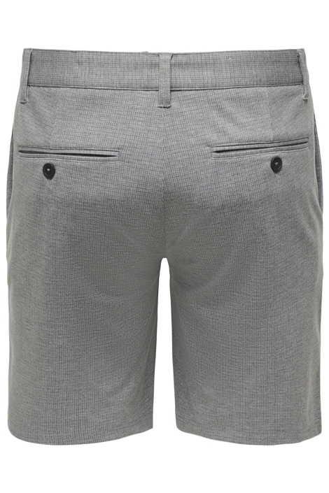 Only & Sons grijze heren korte broek | Achteraanzicht